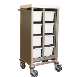 Carro medicación con bacs