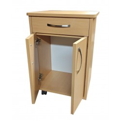 mesita de noche geriátrica con 2 puertas