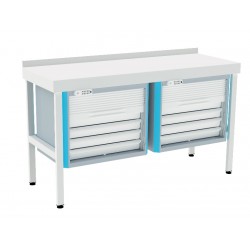 Composición mueble multifuncional hospitalario